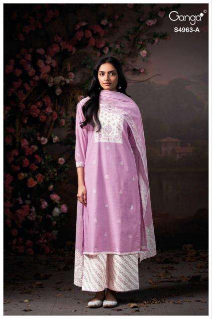 Ganga ivania 4963 wholesale dress material in pune with price