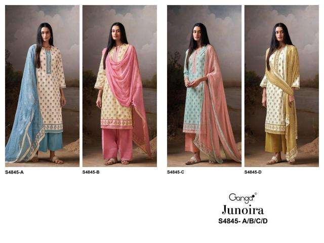 Ganga junoira 4845 ladies dress material wholesale market in delhi