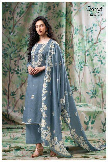 Ganga kynna 4625 wholesale dress material in gujarat
