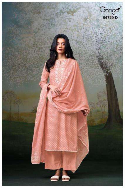 Ganga kynza 4729 best wholesale dress materials in india
