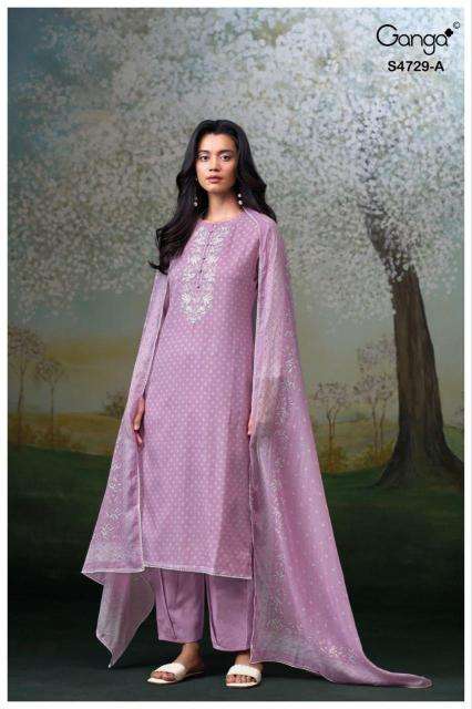 Ganga kynza 4729 best wholesale dress materials in india