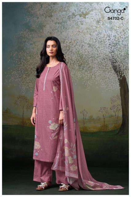 Ganga mivelle 4732 wholesale dress material in kolkata