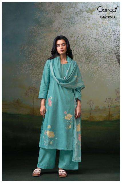 Ganga mivelle 4732 wholesale dress material in kolkata