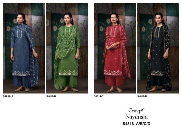 Ganga nayanshi 4818 wholesale dress materials in delhi with price