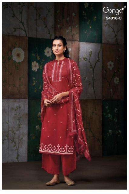 Ganga nayanshi 4818 wholesale dress materials in delhi with price