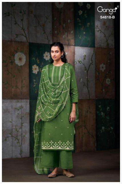Ganga nayanshi 4818 wholesale dress materials in delhi with price