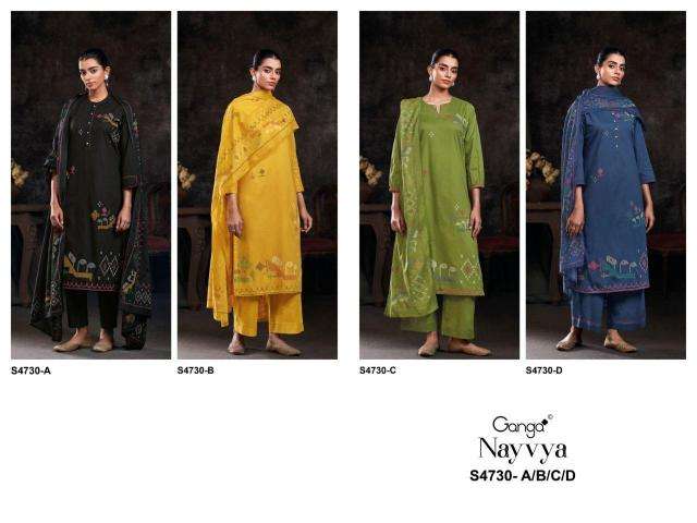 Ganga nayvya 4730 wholesale dress material in pune with price