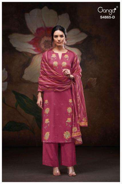 Ganga pratika 4865 wholesale dress material in gujarat