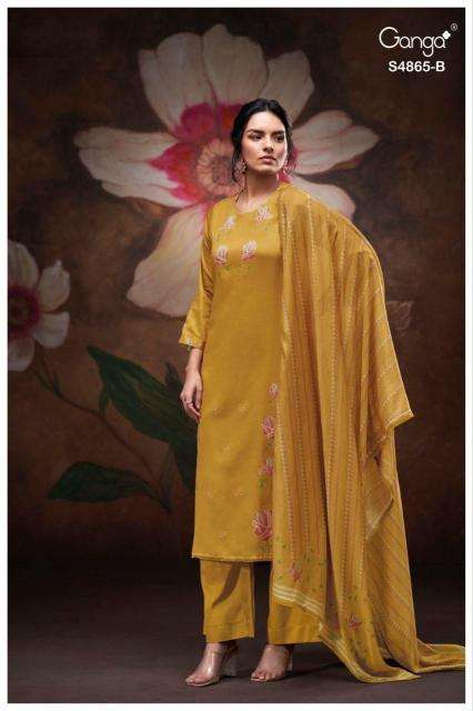 Ganga pratika 4865 wholesale dress material in gujarat