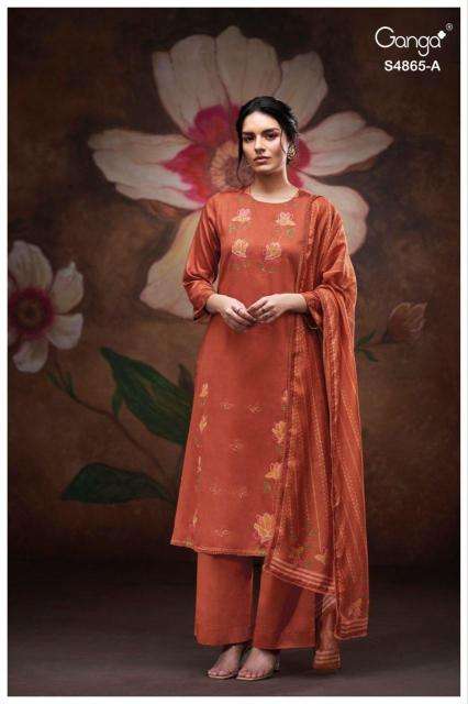 Ganga pratika 4865 wholesale dress material in gujarat