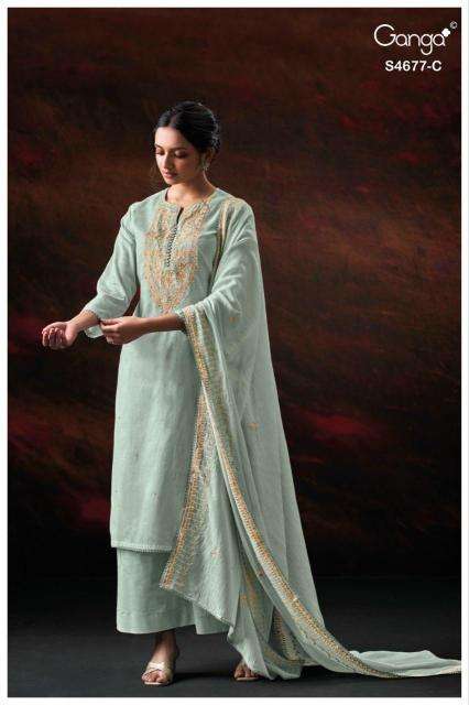 Ganga prishael 4677 dress material wholesale online in hyderabad