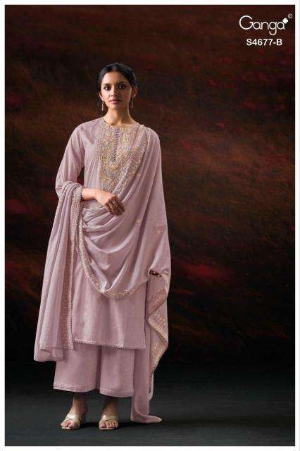 Ganga prishael 4677 dress material wholesale online in hyderabad
