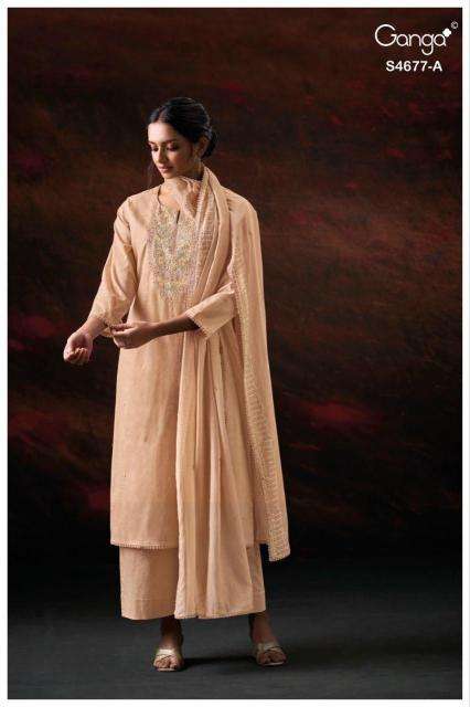 Ganga prishael 4677 dress material wholesale online in hyderabad
