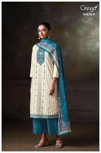 Ganga pryael 4879 dress material market in kolkata