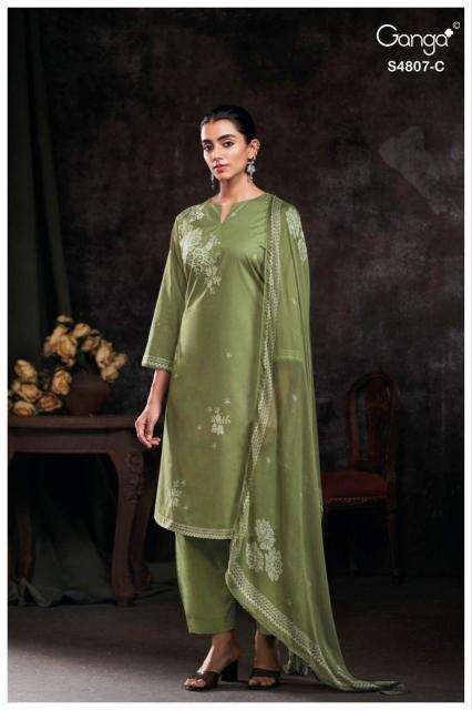 Ganga rishvya 4807 wholesale dress material shops in kolkata