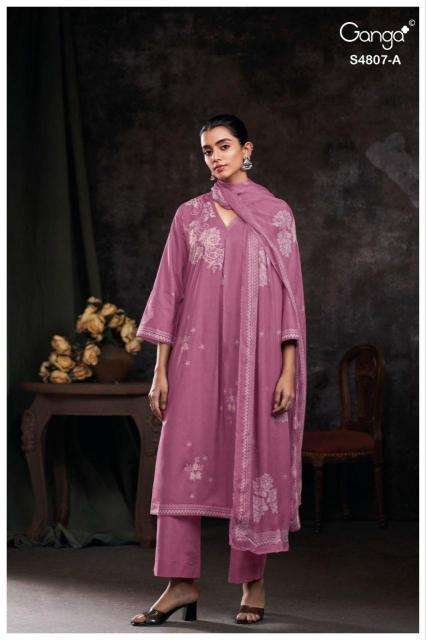 Ganga rishvya 4807 wholesale dress material shops in kolkata