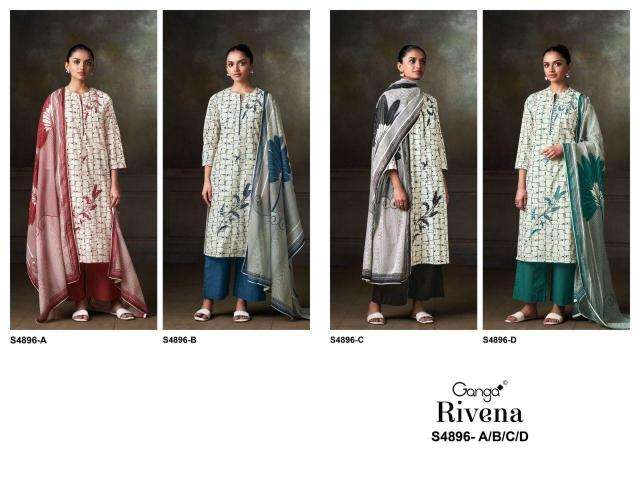 Ganga rivena 4896 best wholesale dress material market in mumbai