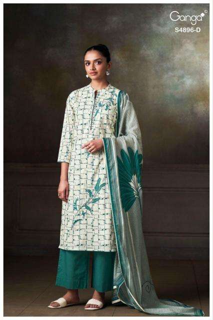 Ganga rivena 4896 best wholesale dress material market in mumbai