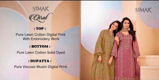 Glossy simar qirat wholesale dress materials in delhi with price
