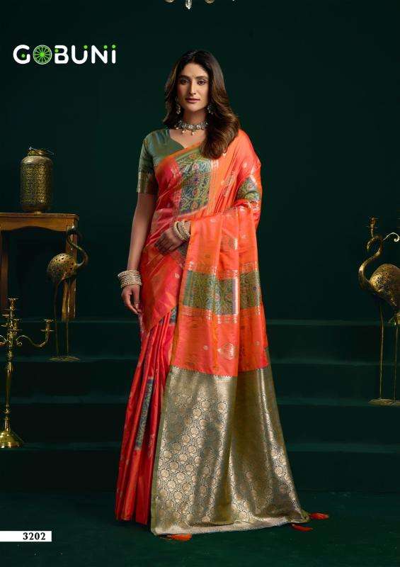 Gobuni swara fancy wholesale indian saree online shopping