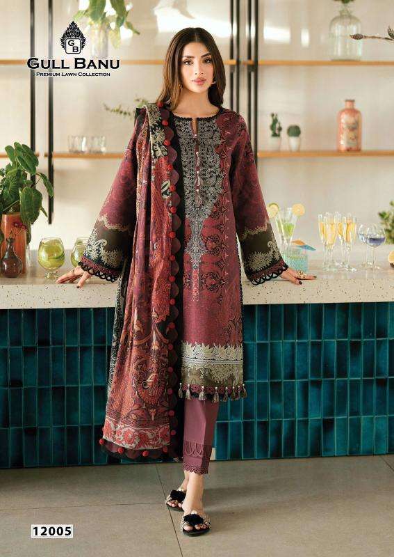Gull aahmed gull banu vol-12 unstitched salwar kameez wholesale market in kolkata