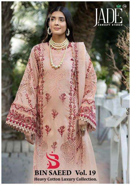 Jade bin saeed vol-19 wholesale indian salwar kameez