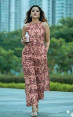 Janni halter neck wholesale kurti set india