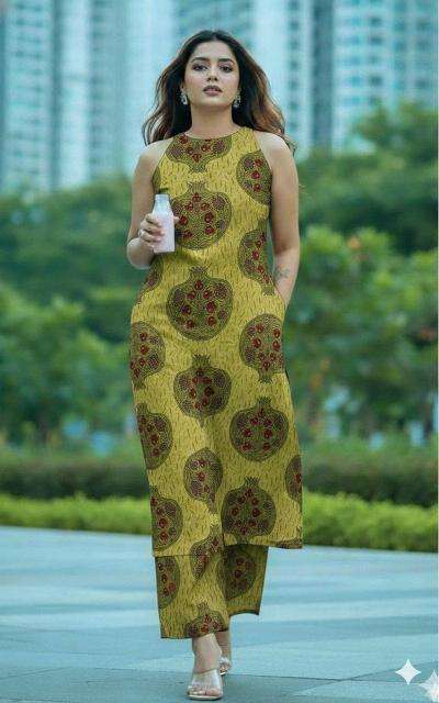 Janni halter neck wholesale kurti set india