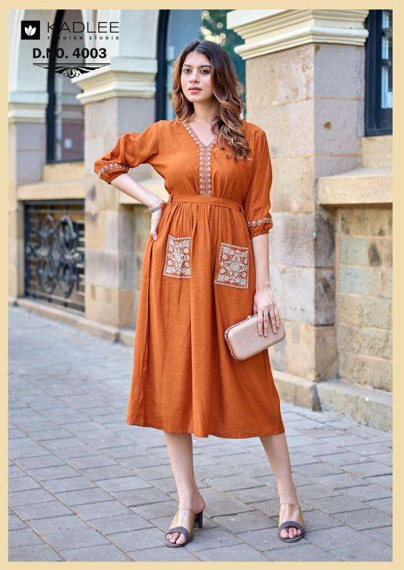 Kadlee aleena surat kurti wholesale catalog