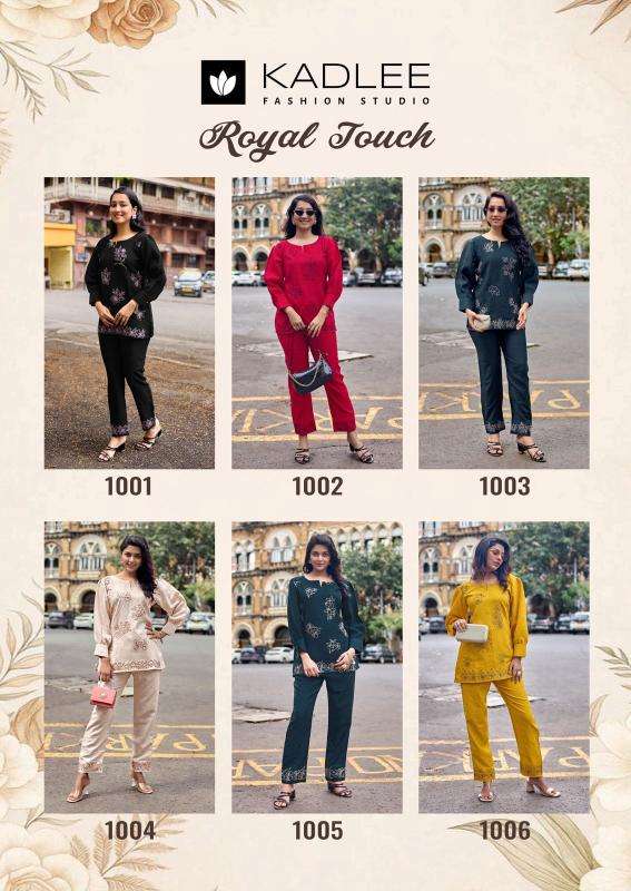 Kadlee royal touch coord set wholesale kurti set india