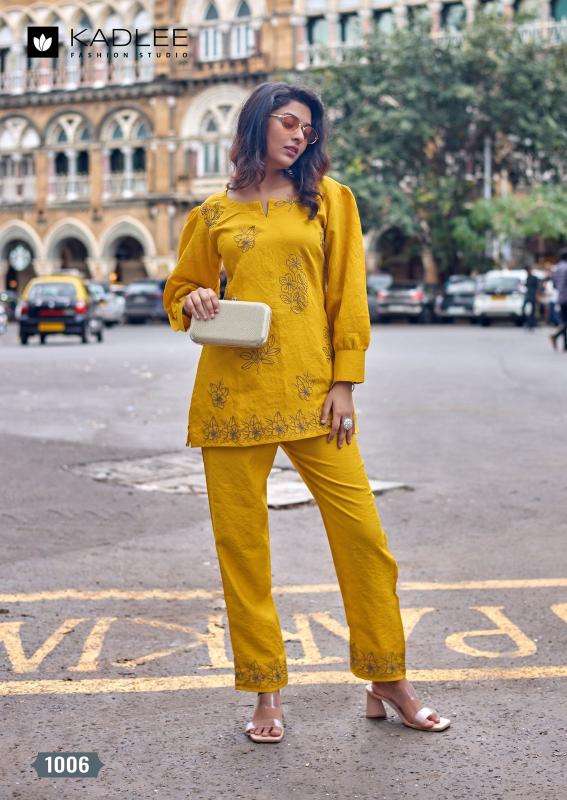 Kadlee royal touch coord set wholesale kurti set india