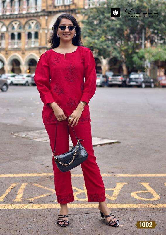 Kadlee royal touch coord set wholesale kurti set india
