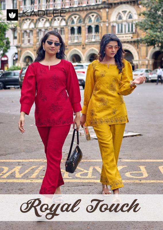 Kadlee royal touch coord set wholesale kurti set india