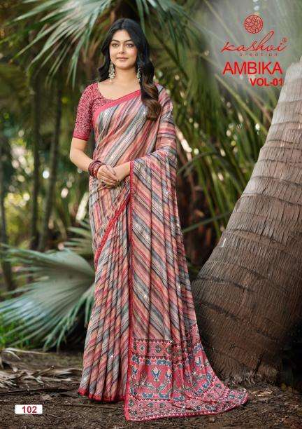 Kashvi ambika vol 1 biggest wholesale saree market in india