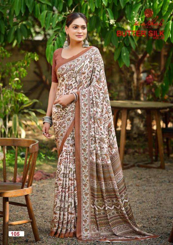 Kashvi butter silk vol 1 wholesale saree market in ahmedabad with price
