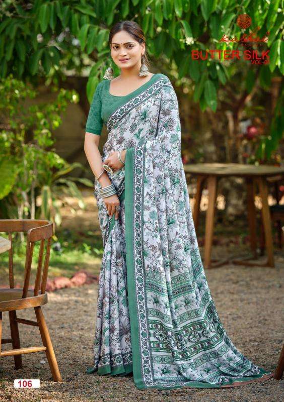 Kashvi butter silk vol 1 wholesale saree market in ahmedabad with price