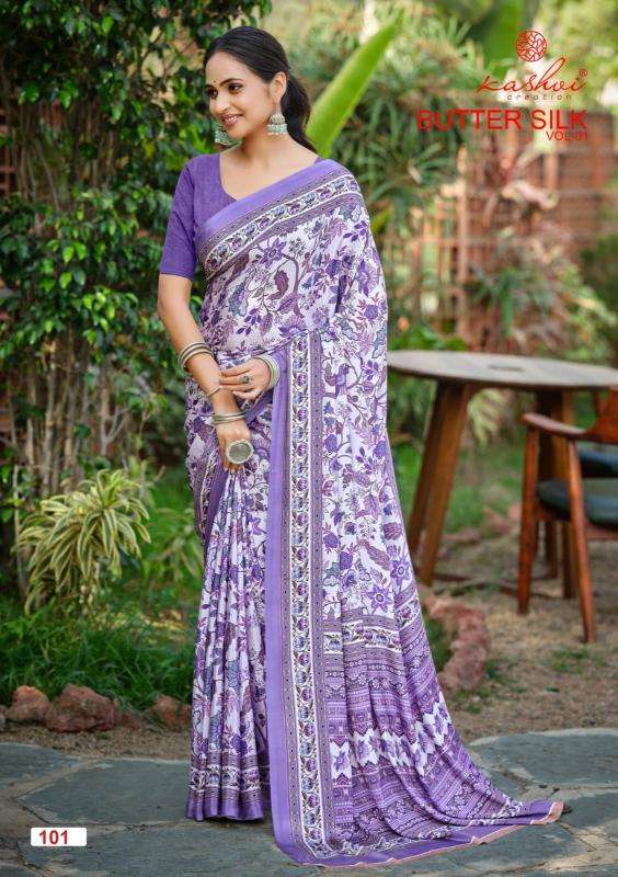 Kashvi butter silk vol 1 wholesale saree market in ahmedabad with price