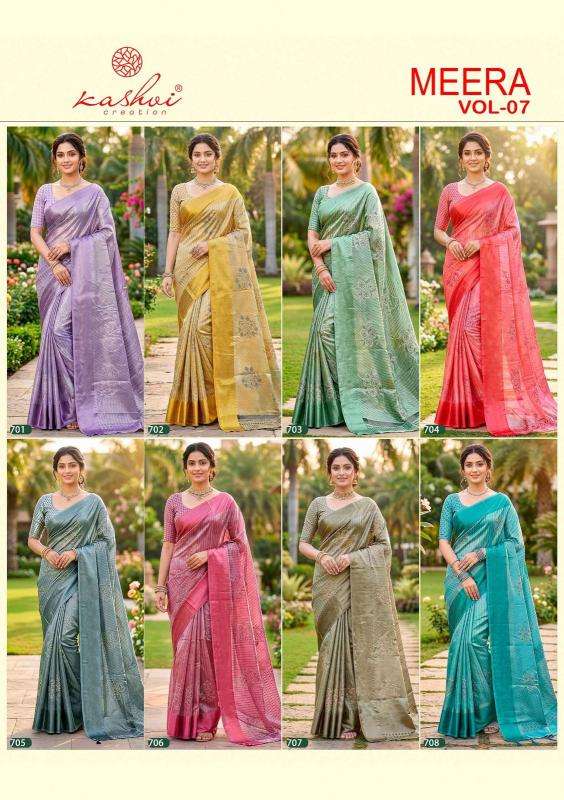 Kashvi meera vol 7 best wholesale saree market in india