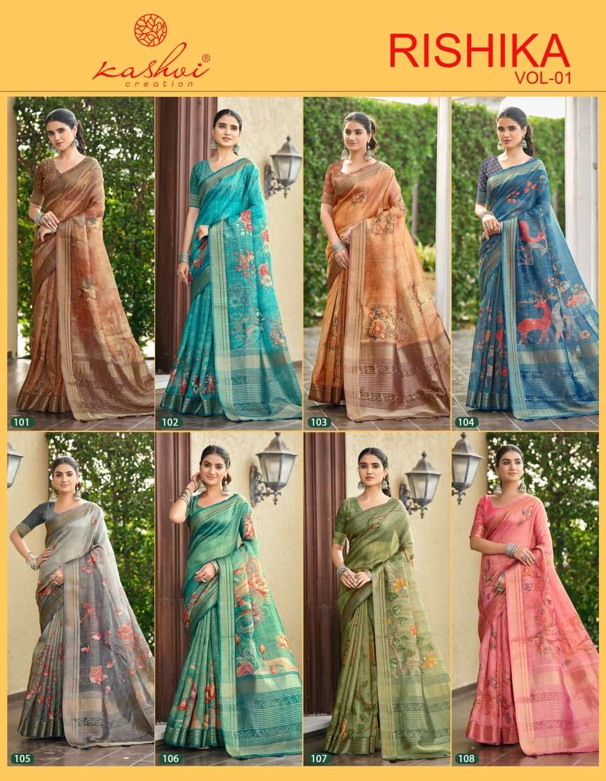 Kashvi Rishika Vol 1 wholesale saree dealers india