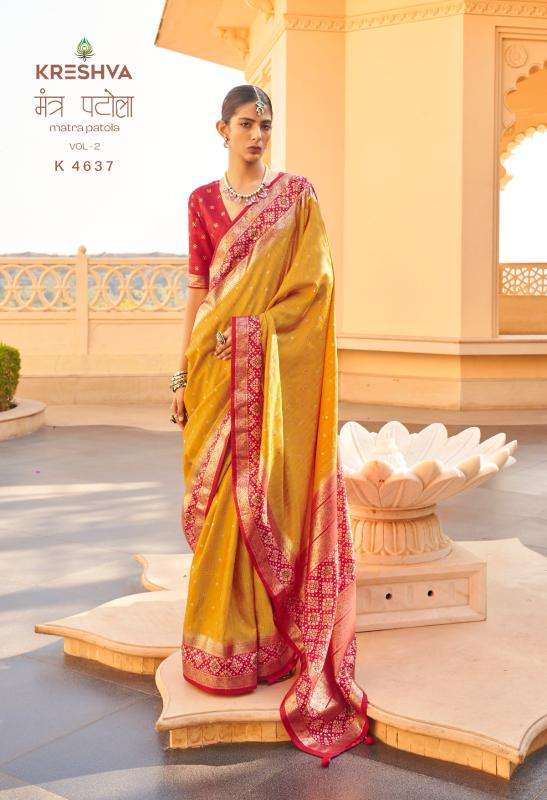 Kreshva mantra patola vol-2 wholesale saree market in kolkata with price