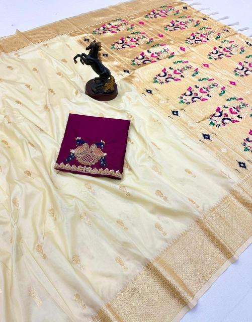 Malhar jumkha paithani silk top rated wholesale saree market in pune