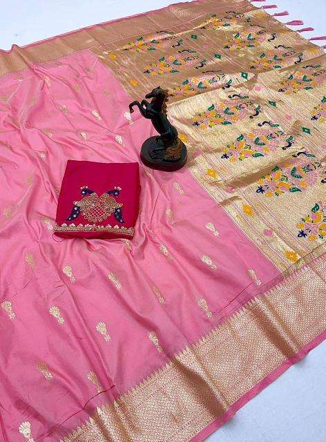 Malhar jumkha paithani silk top rated wholesale saree market in pune