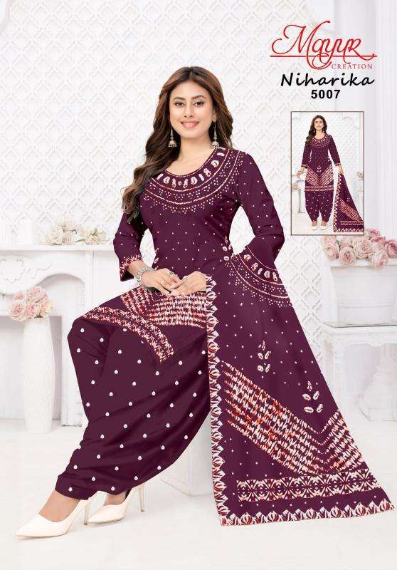 Mayur niharika vol-5 dress material wholesale manufacturer