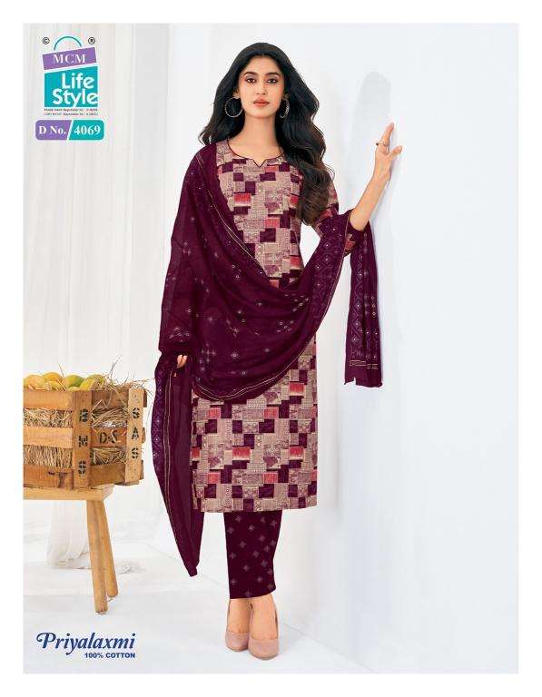 Mcm priyalaxmi vol-40 dress material market in vadodra