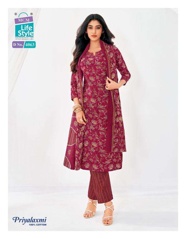 Mcm priyalaxmi vol-40 dress material market in vadodra