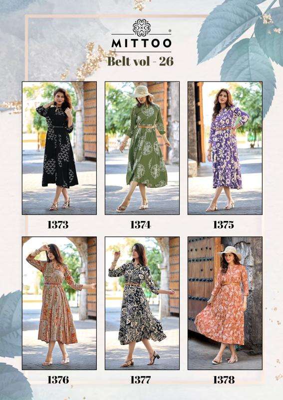 Mittoo belt vol 26 wholesale indian kurti suppliers