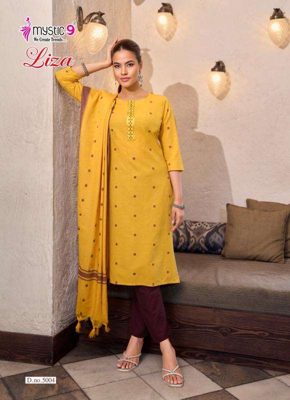 Mystic9 liza vol 5 wholesale kurti market in kolkata with price
