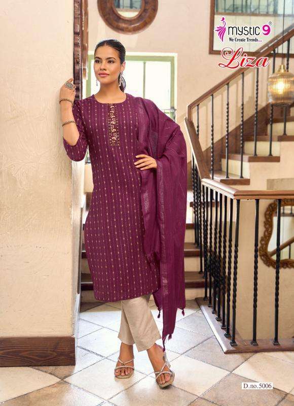 Mystic9 liza vol 5 wholesale kurti market in kolkata with price