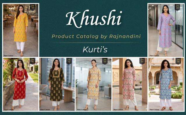 Rajnandini khushi wholesale kurti market in surat with price online shopping