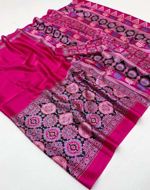 Rajtex pure ajrakh-034 best wholesale saree market in kolkata with price
